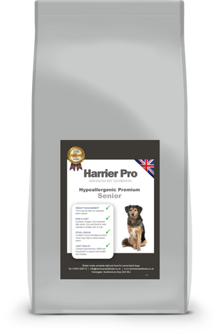 Hypoallergenic Senior Light Dog Food - HarrierProPetFoods.co.uk