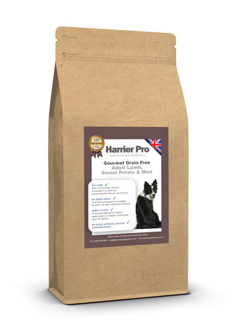 Grain Free Lamb, Sweet Potato & Mint Adult Dog Food - HarrierProPetFoods.co.uk