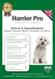 Dry Natural and Hypoallergenic Turkey and Rice Small Breed Adult Dog Food - Harrier Pro Pet Foods.co.uk