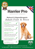 Natural and Hypoallergenic Fish and Rice Adult Dog Food - Harrier Pro Pet Foods.co.uk