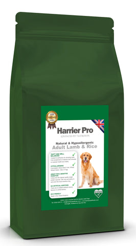 Natural Lamb and Rice Adult Dog Food - Harrier Pro Pet Foods.co.uk