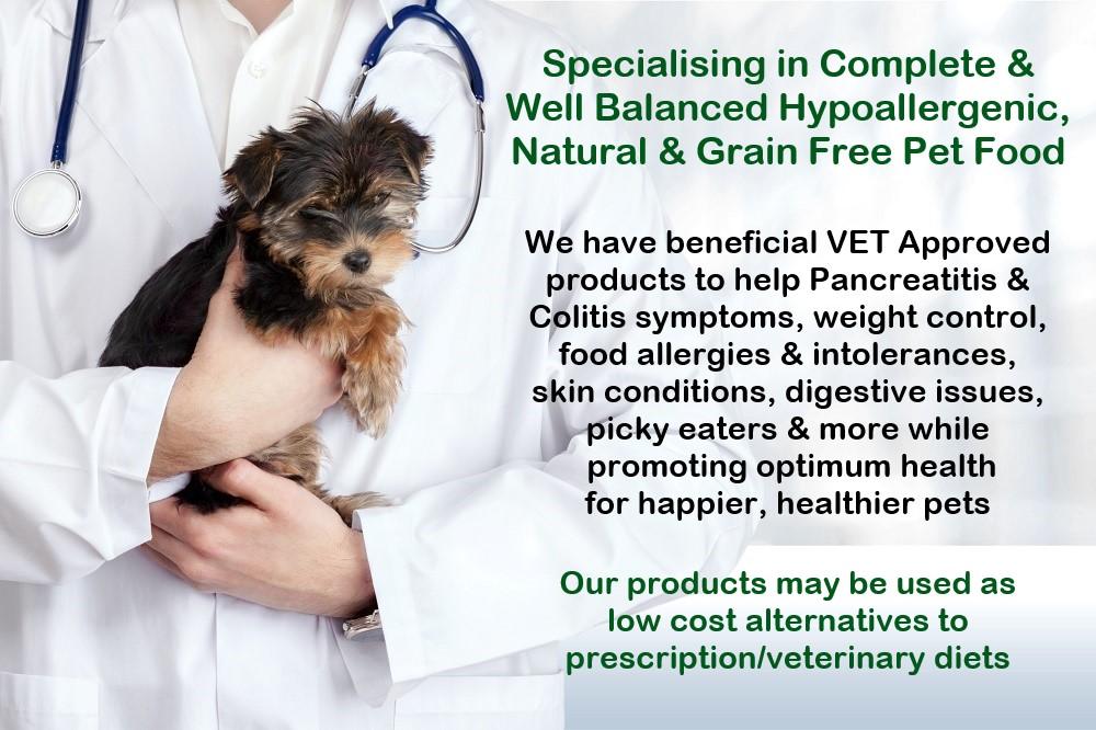 Harrier Pro Pet Foods.co.uk home page